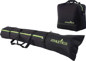 Athletico Ski & Boot Bag Combo | Store Skis Up to 200 CM & Boots Up To Size 13 | Includes 2 Padded Bags
