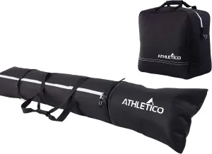 Athletico Ski & Boot Bag Combo | Store Skis Up to 200 CM & Boots Up To Size 13 | Includes 2 Padded Bags