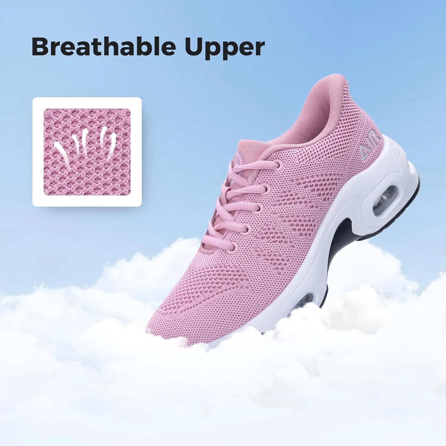 Autper Womens Running Shoes Air Slip on Tennis Athletic Walking Shoes Lightweight Comfortable Gym Workout Jogging Sport Sneakers US 6-11