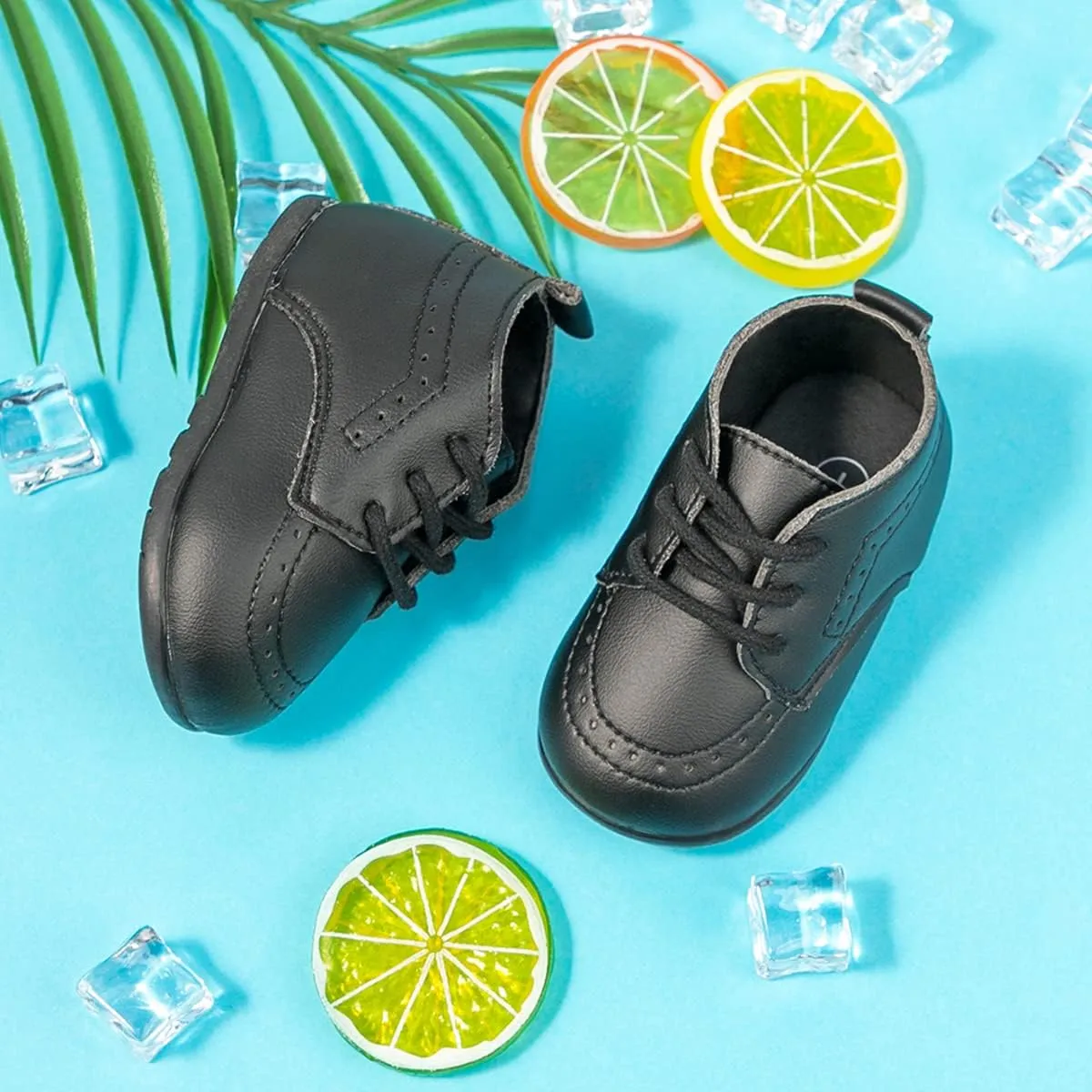 Babelvit Baby Boy Girl Soft Sole Canvas Sneakers Sparkle High Top Lace Up Infant Unisex Ankle Shoes Boots Toddler Newborn Prewalker First Baby Walking Crib Shoes