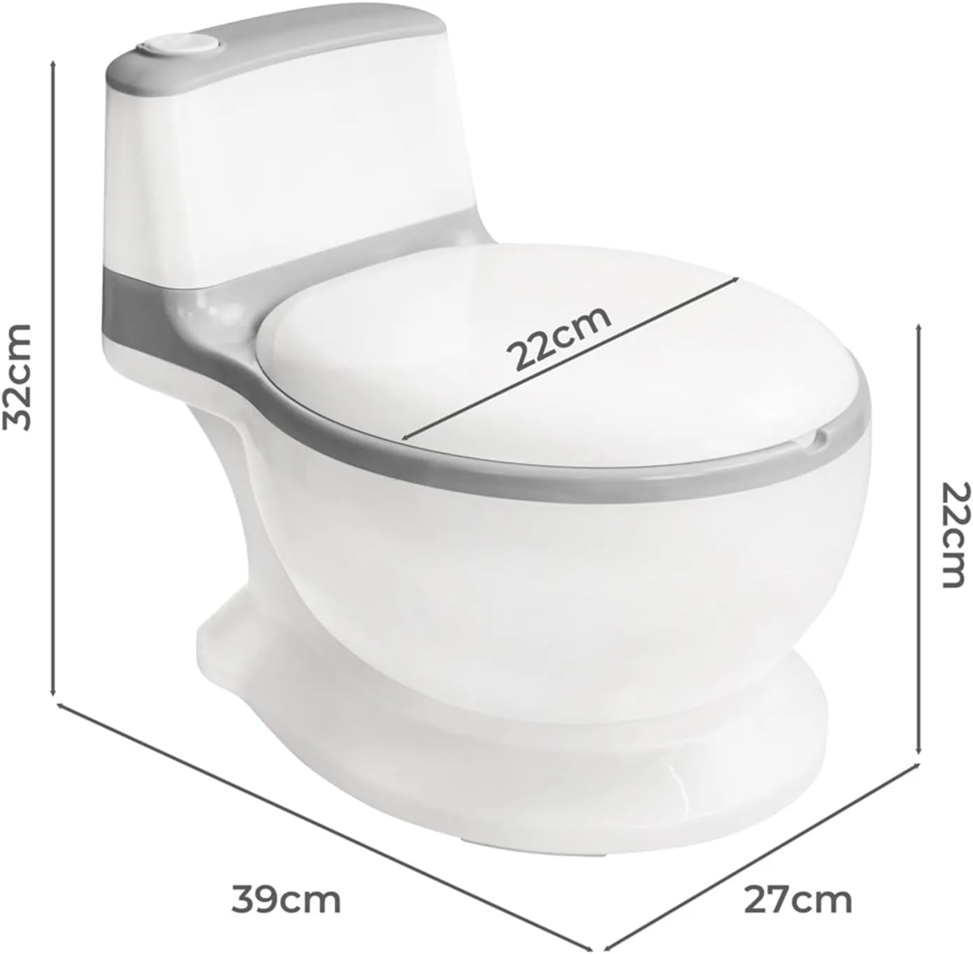Baby Safety Toilet Training ,Toddler Children Non-Slip Lifelike Soft PU Seat & Wipe Storage Removable Bucket