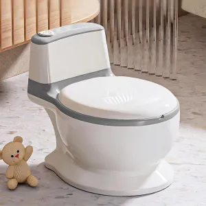 Baby Safety Toilet Training ,Toddler Children Non-Slip Lifelike Soft PU Seat & Wipe Storage Removable Bucket