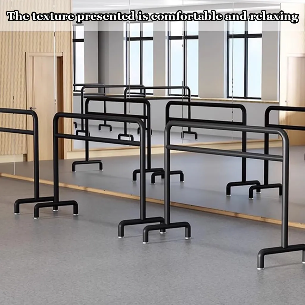 Ballet Barre Simple Black Metal 8.2FT - Double-Layer Leg Compression Bar for Adults and Children, Suitable for Stretching - 2.5M