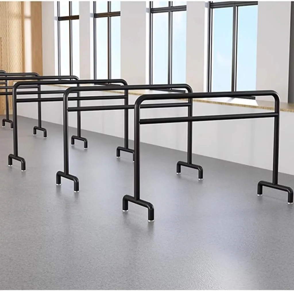 Ballet Barre Simple Black Metal 8.2FT - Double-Layer Leg Compression Bar for Adults and Children, Suitable for Stretching - 2.5M