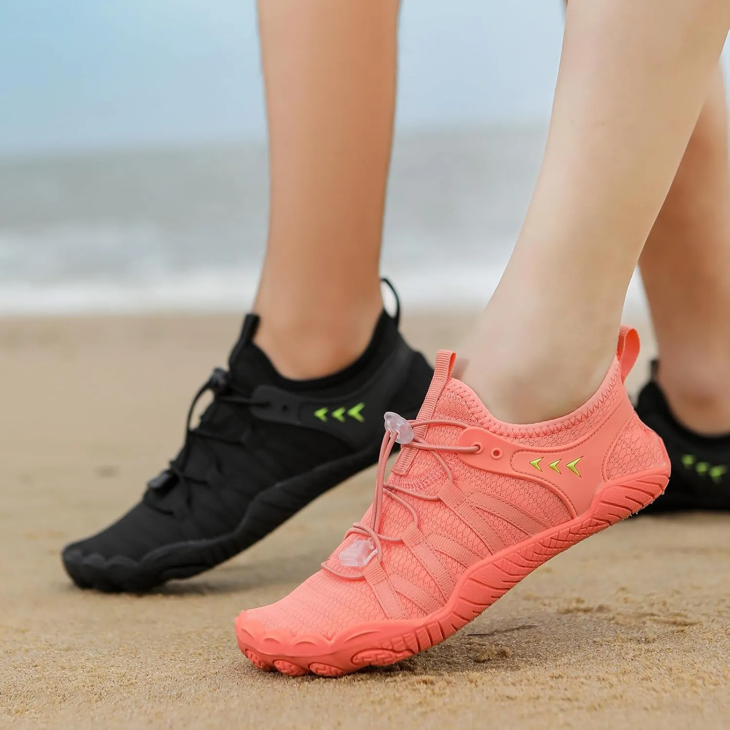 Barefoot Shoes for Women Men Breathable & Non-Slip Athletic Wide Toe Box Zero Drop Trail Running Cross-Trainer Beach Pool Aqua Swim Surf Hiking Walking