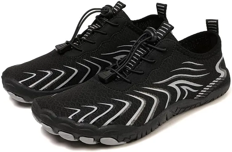 Barefoot Shoes Men Toe Shoes for Men Minimalist Shoes Mens Barefoot Shoes Mens Workout Shoes Men's Cross-Trainer Water Shoes Non-Slip Breathable Barefoot Beach Pool Aqua Swim Surf Hiking Walking Shoes
