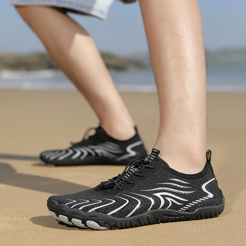 Barefoot Shoes Men Toe Shoes for Men Minimalist Shoes Mens Barefoot Shoes Mens Workout Shoes Men's Cross-Trainer Water Shoes Non-Slip Breathable Barefoot Beach Pool Aqua Swim Surf Hiking Walking Shoes