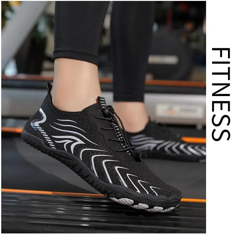 Barefoot Shoes Men Toe Shoes for Men Minimalist Shoes Mens Barefoot Shoes Mens Workout Shoes Men's Cross-Trainer Water Shoes Non-Slip Breathable Barefoot Beach Pool Aqua Swim Surf Hiking Walking Shoes