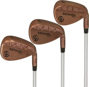 Bermuda Premium Golf Wedge Set for Men - 52 56 60 Degree Golf Wedges - Cavity Back Design with Full Face Milling for More Spin and Control