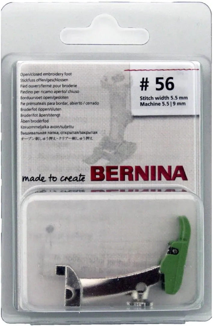 Bernina Teflon Open Embroidery Foot #0084807400 (#56N) Genuine New Style Machine