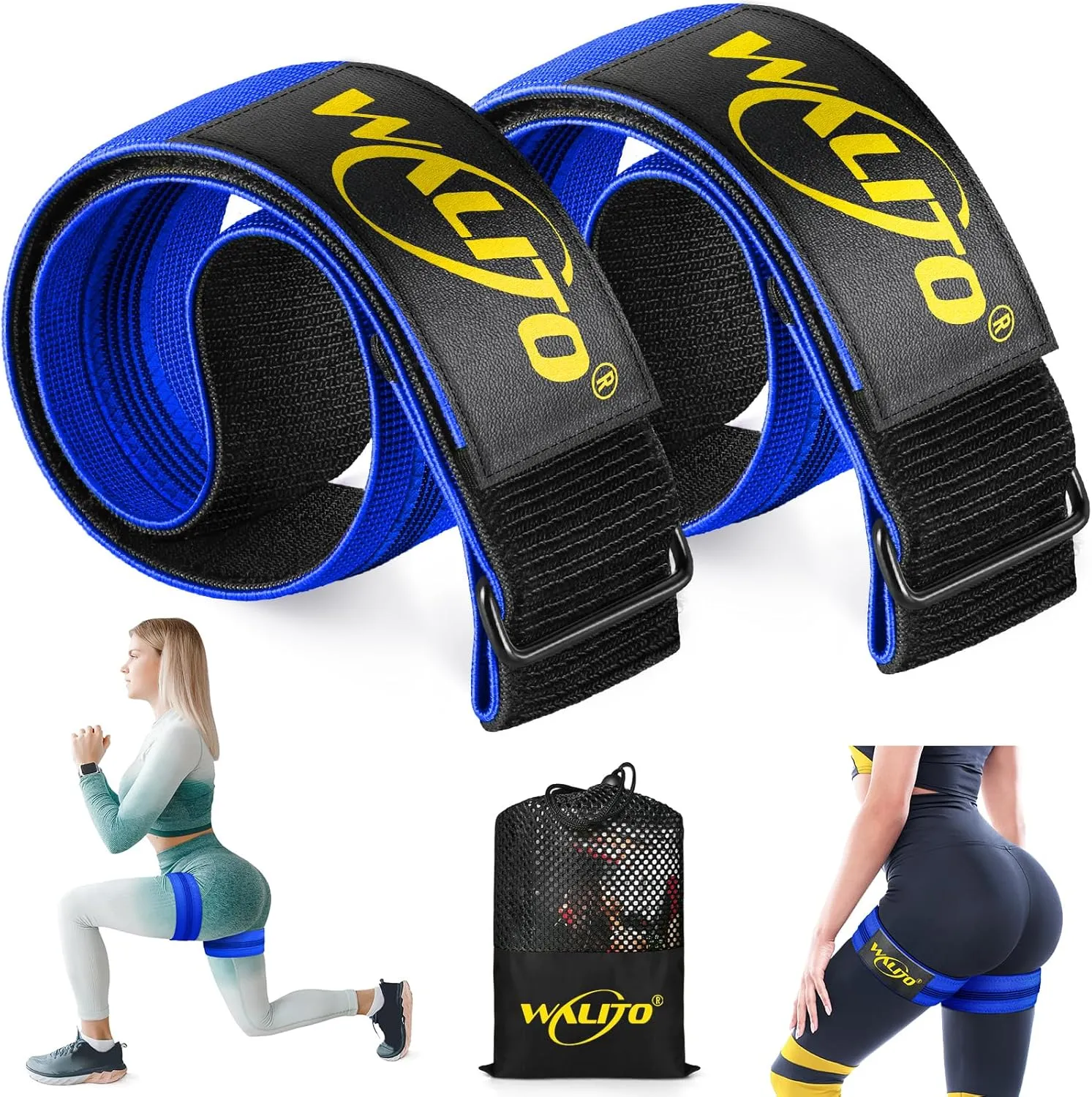 BFR Booty Bands for Women Glutes - Blood Flow Restriction Bands with Weekly Plan for Legs, Butt & Hip Building, Occlusion Bands for Workouts, Best Fabric Bands for Squat Butt & Thigh