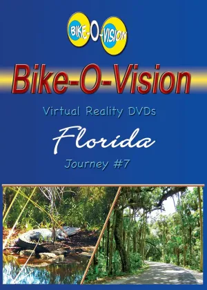 Bike-O-Vision - Virtual Cycling Adventure - Florida - Perfect for Indoor Cycling and Treadmill Workouts - Cardio Fitness Scenery Video (Fullscreen DVD #7)