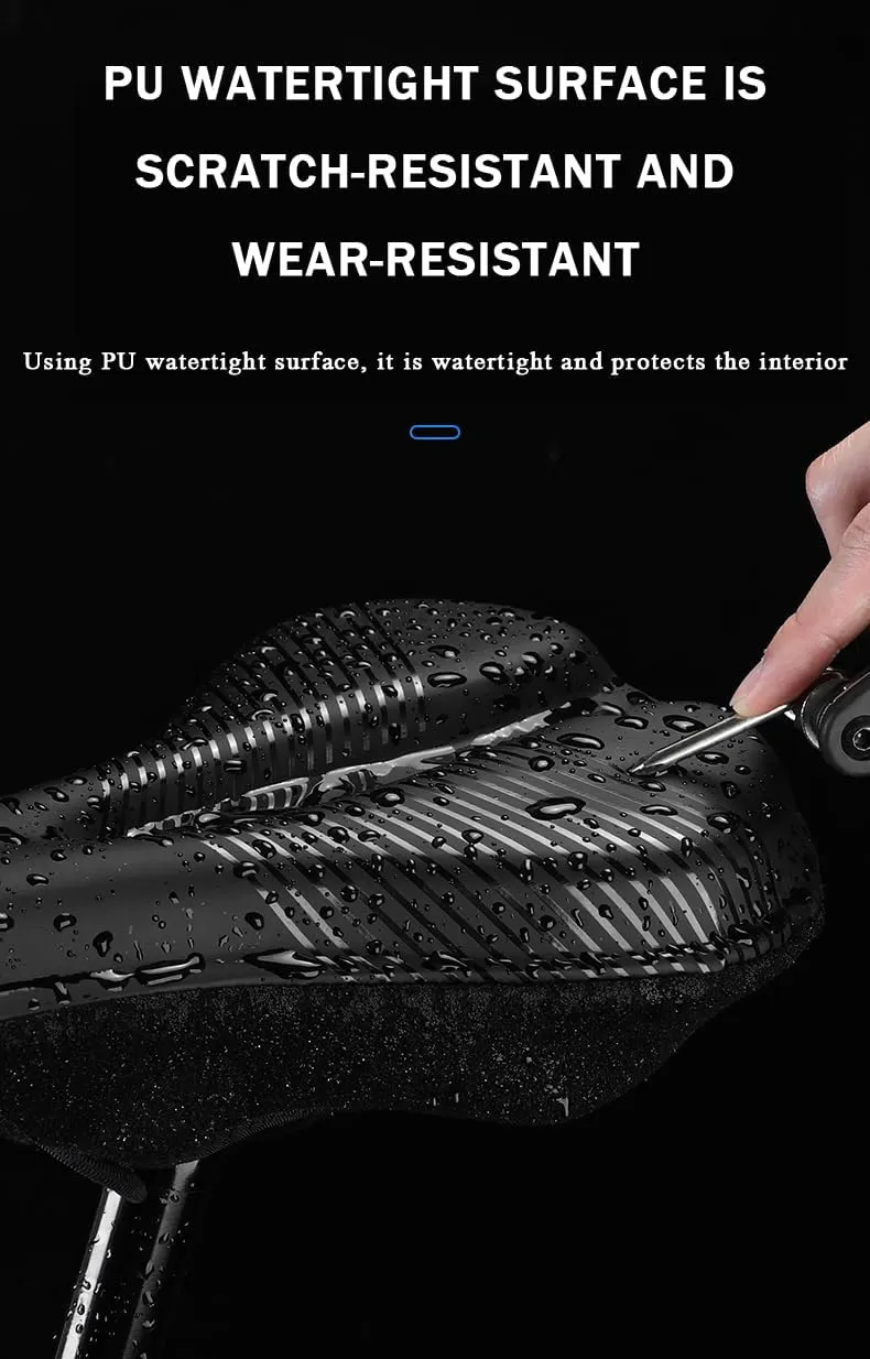 Bike Seat Cushion for Specialized Hard Rock Hard Rock Disc Hard Rock Pro Disc, Memory Foam & Gel Padded Cover Bicycle Seat for Men Women Shock-Absorbing Comfort Bike Seat Pad,C
