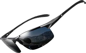 BIRCEN Polarized Carbon-Fiber Sunglasses for Men: Ultralight UV Protection Sun Glasses for Outdoor Sports Fishing Golf Hiking