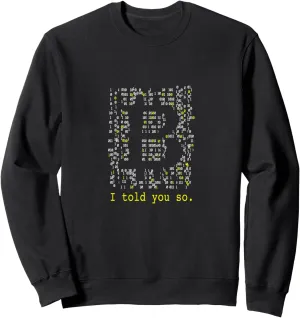 Bitcoin Krypto Finance Investor Capitalist Dividends Purse Sweatshirt