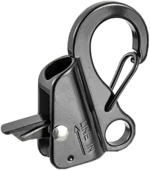 Black Boat Anchor Hook Sliding Hook, Stainless Steel Boat Anchor Hook Clip, Heavy Duty Boat Anchor Hook Quick Release Hook Anchor System