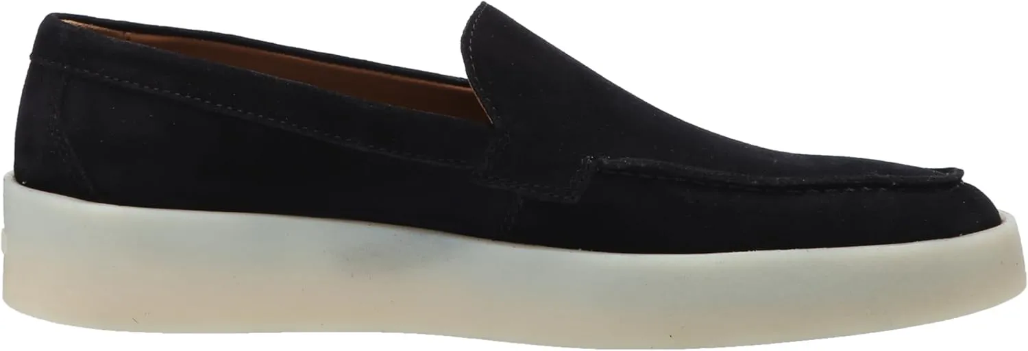 BOSS Women's Suede Loafer with Rubber Sole