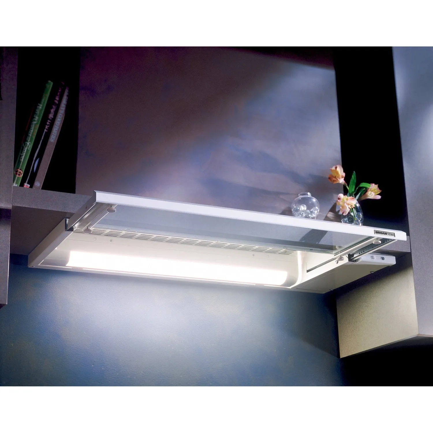 Broan 153001 Broan® Elite 30-Inch Under-Cabinet Slide-Out Range Hood W/ Light, White