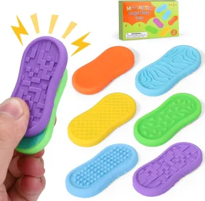 BUSOHA Silicone Magnetic Fidget Slider Toys - Relieve Anxiety Sensory Worry Stone Travel Toys for Calming,Stress,Autism and ADHD,Gifts for Men Adults Kids Girls Boys