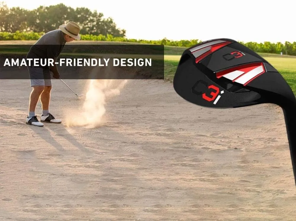 C3i Wedge - Premium Sand Wedge, Lob Wedge for Men & Women - Escape Bunkers in One, Easy Flop Shots – Legal for Tournament Play, Quickly Cuts Strokes from Your Short Game- High Loft Golf Club