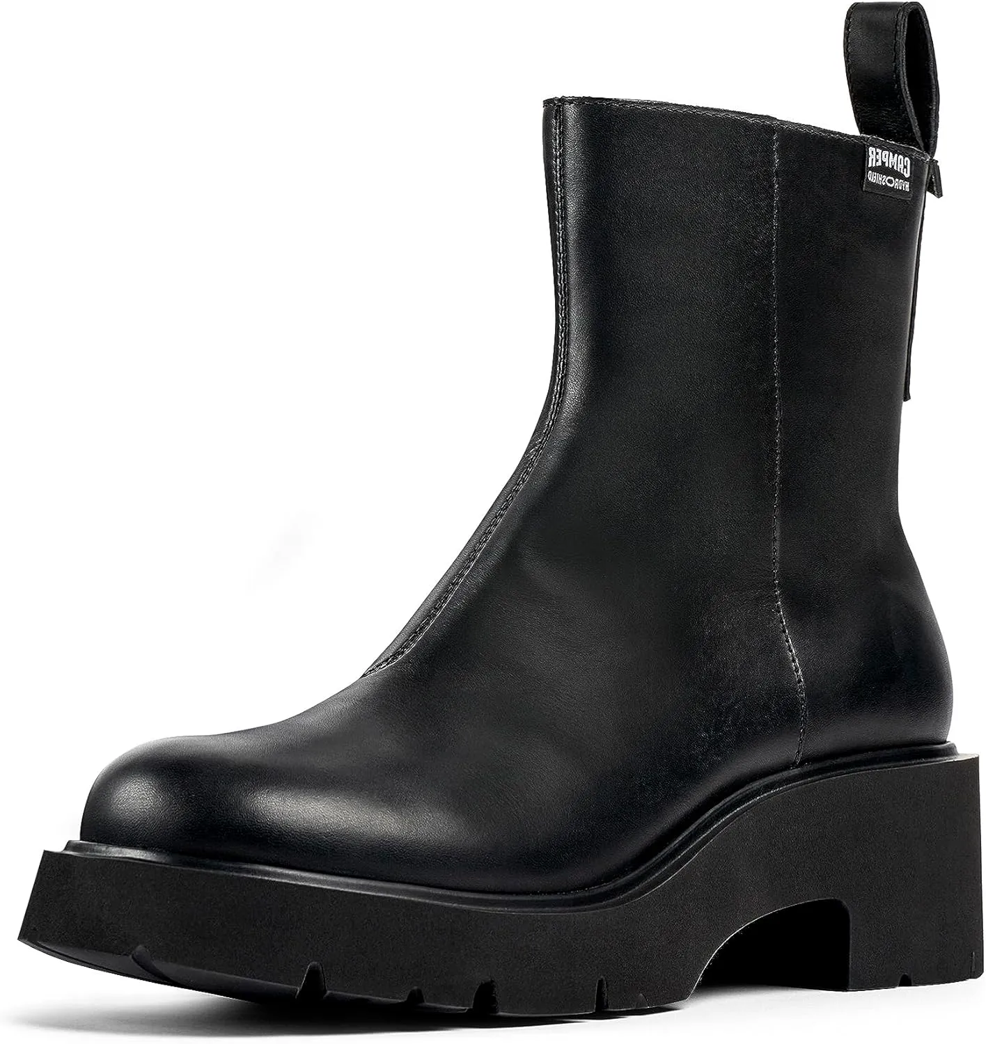 Camper Women's Zip Bootie Ankle Boot, Black 001, 11