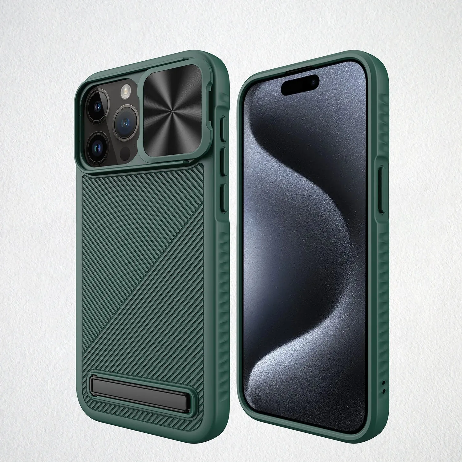 CamShield Pro: Hidden Kickstand MagSafe iPhone Case | Shockproof Corner Airbags