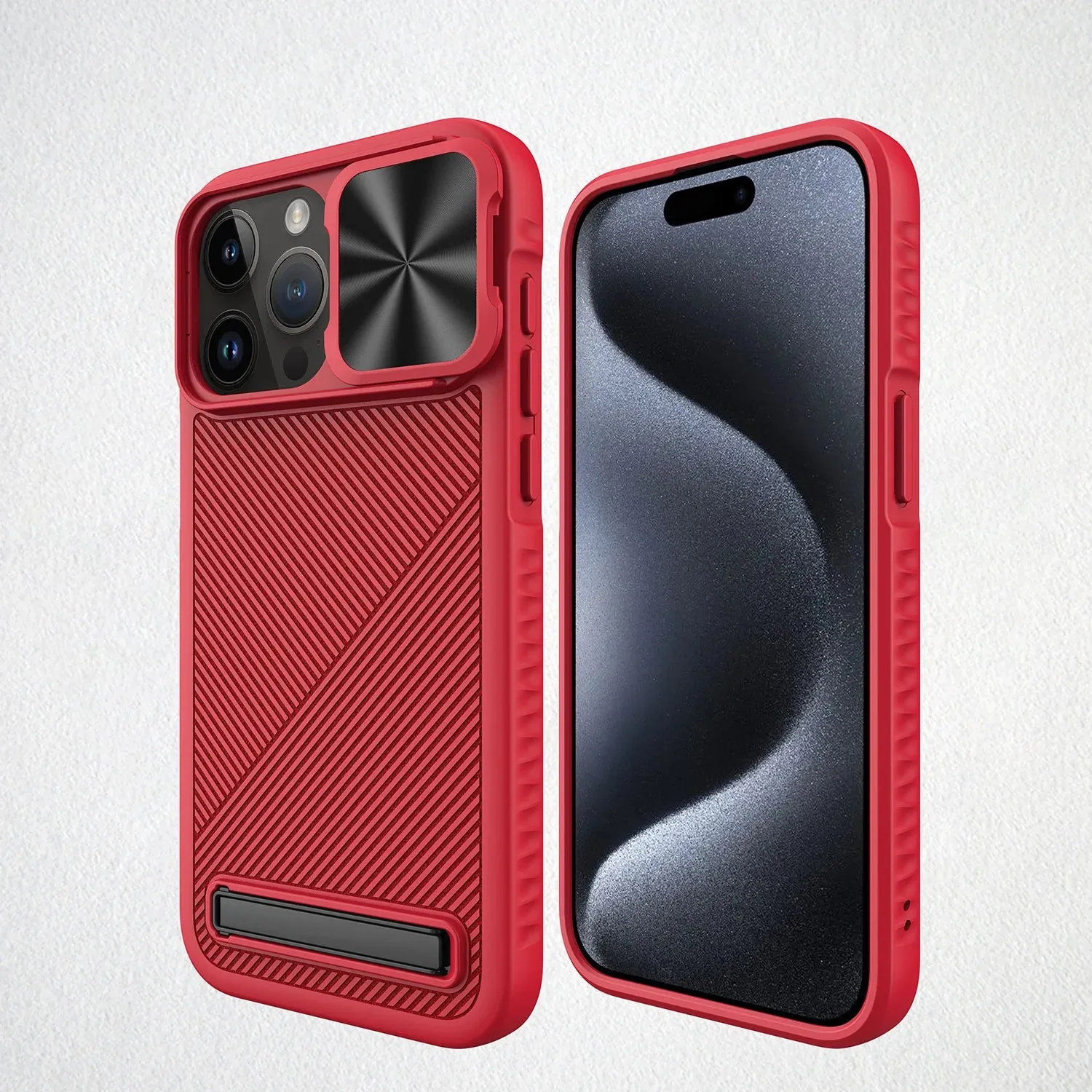 CamShield Pro: Hidden Kickstand MagSafe iPhone Case | Shockproof Corner Airbags