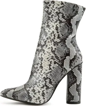Cape Robbin Women's Chunky Block High Heel Booties