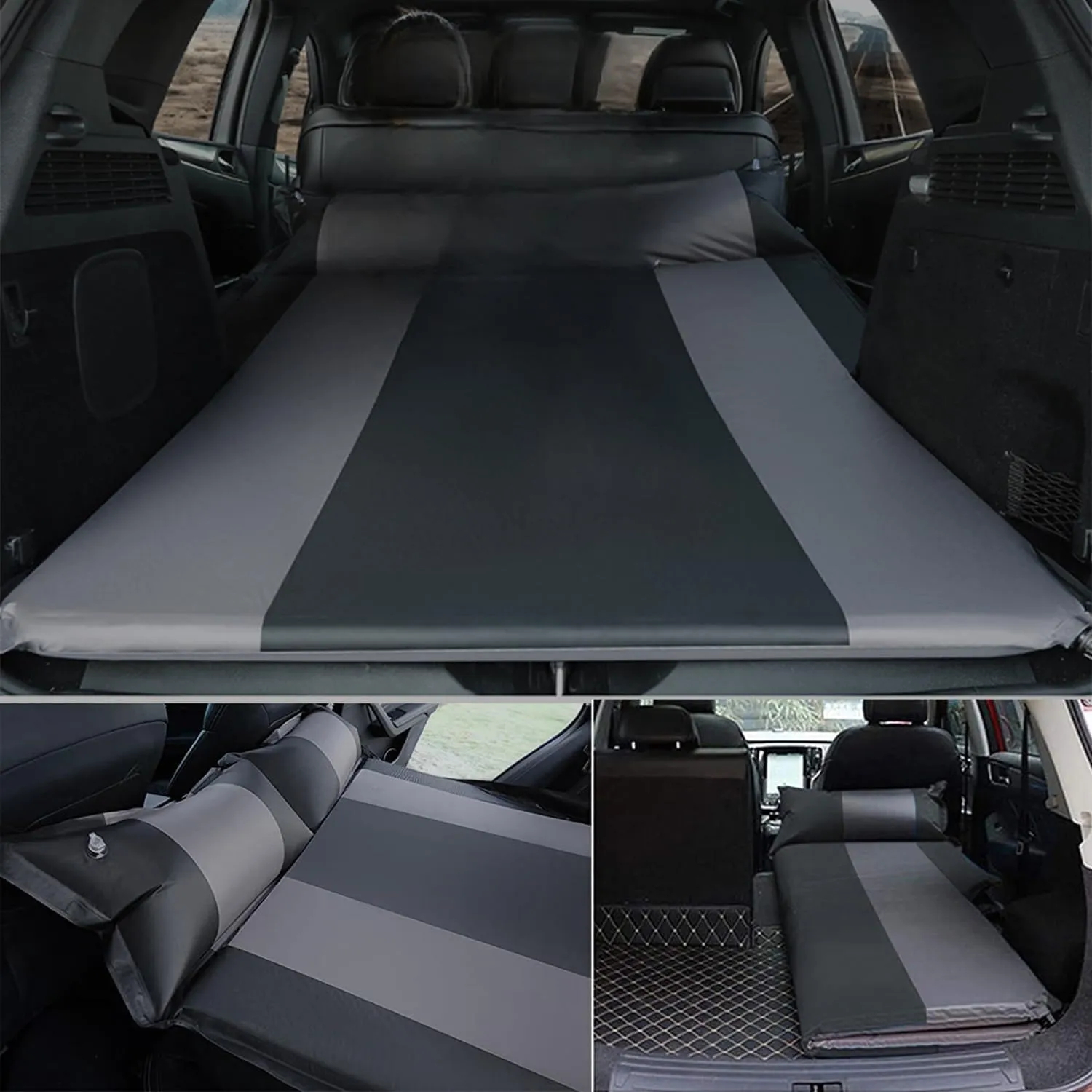 Car Automatic Inflatable Bed for Land Rover Discovery Sport(5seats Without Slide) 2016 2017 2018 2019, Portable Movable Thickened Trunk Sleeping Bed Outdoor Camping Hiking Air Mattress,Red