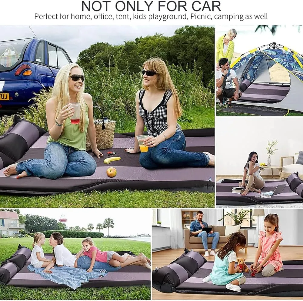 Car Automatic Inflatable Bed for Land Rover Discovery Sport(5seats Without Slide) 2016 2017 2018 2019, Portable Movable Thickened Trunk Sleeping Bed Outdoor Camping Hiking Air Mattress,Red