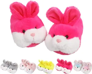 Caramella Bubble Kids Classic Bunny Slippers,Cute Animal Anti Slip House Shoes for Boy and Girl,Rabbit Slippers Christmas Halloween Easter Gifts