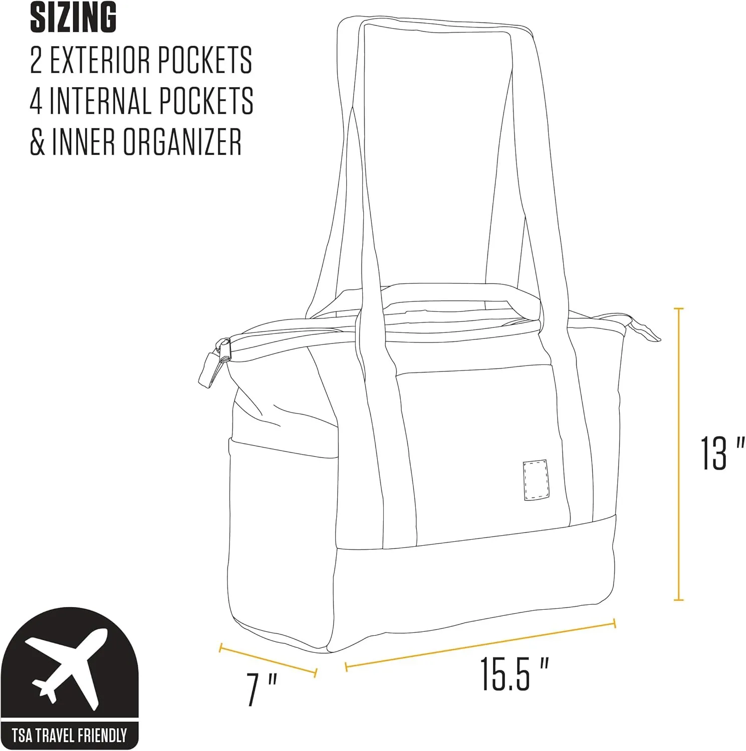 Carhartt Horizontal Zip Classic Laptop Tote Bag, Durable Water Repellent Material W/ 17" Tablet Sleeve