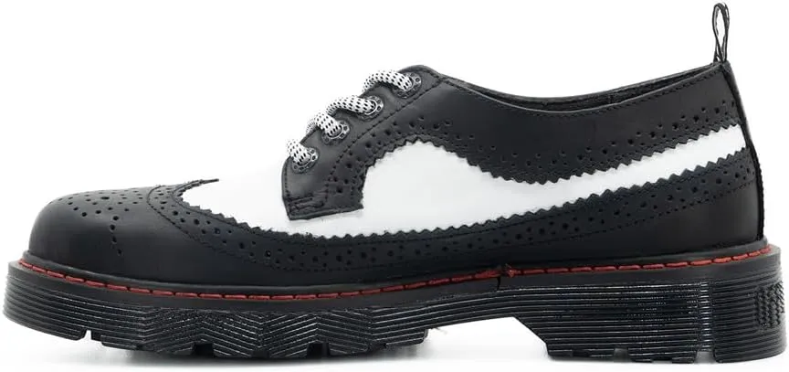 Casual Boston Two-Tone Cowhide Leather Shoe