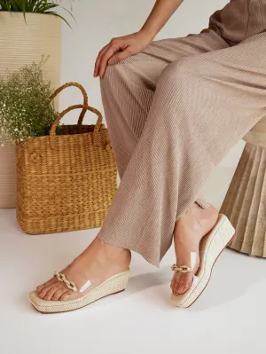 Chain Detail Platform Wedges