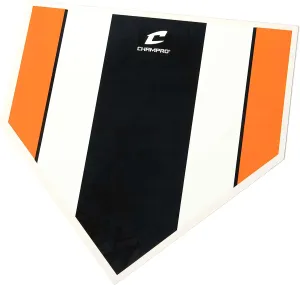 Champro The Zone Training Home Plate with Color Highlights for Pitching and Hitting Practice