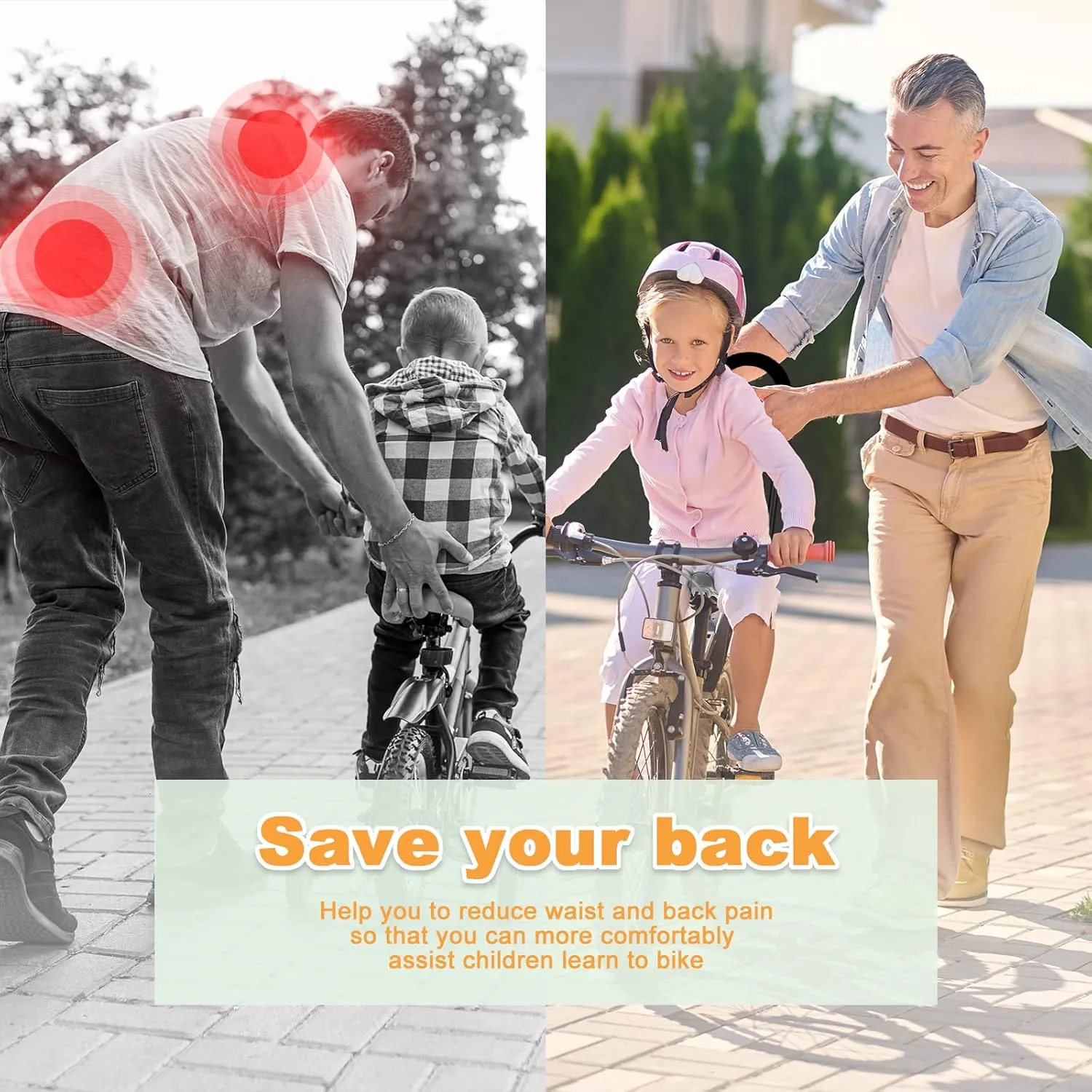 Children Cycling Bike Safety Trainer Handle Balance Push Bar