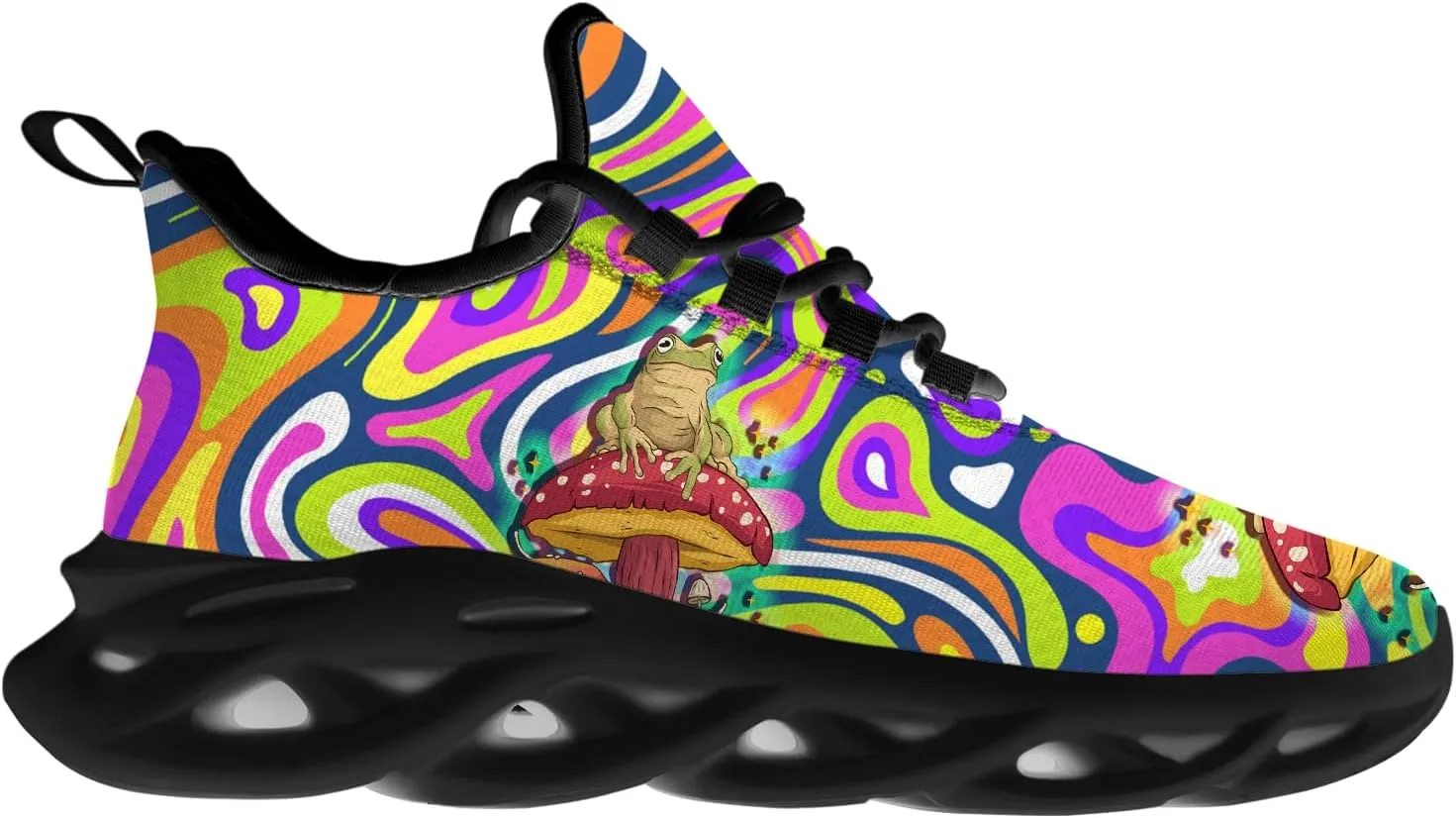 Ciadoon Mushroom Shoes for Women Men Road Running Walking Tennis Breathable Lightweight Sneakers Athletic Shoes Gifts for Men Women
