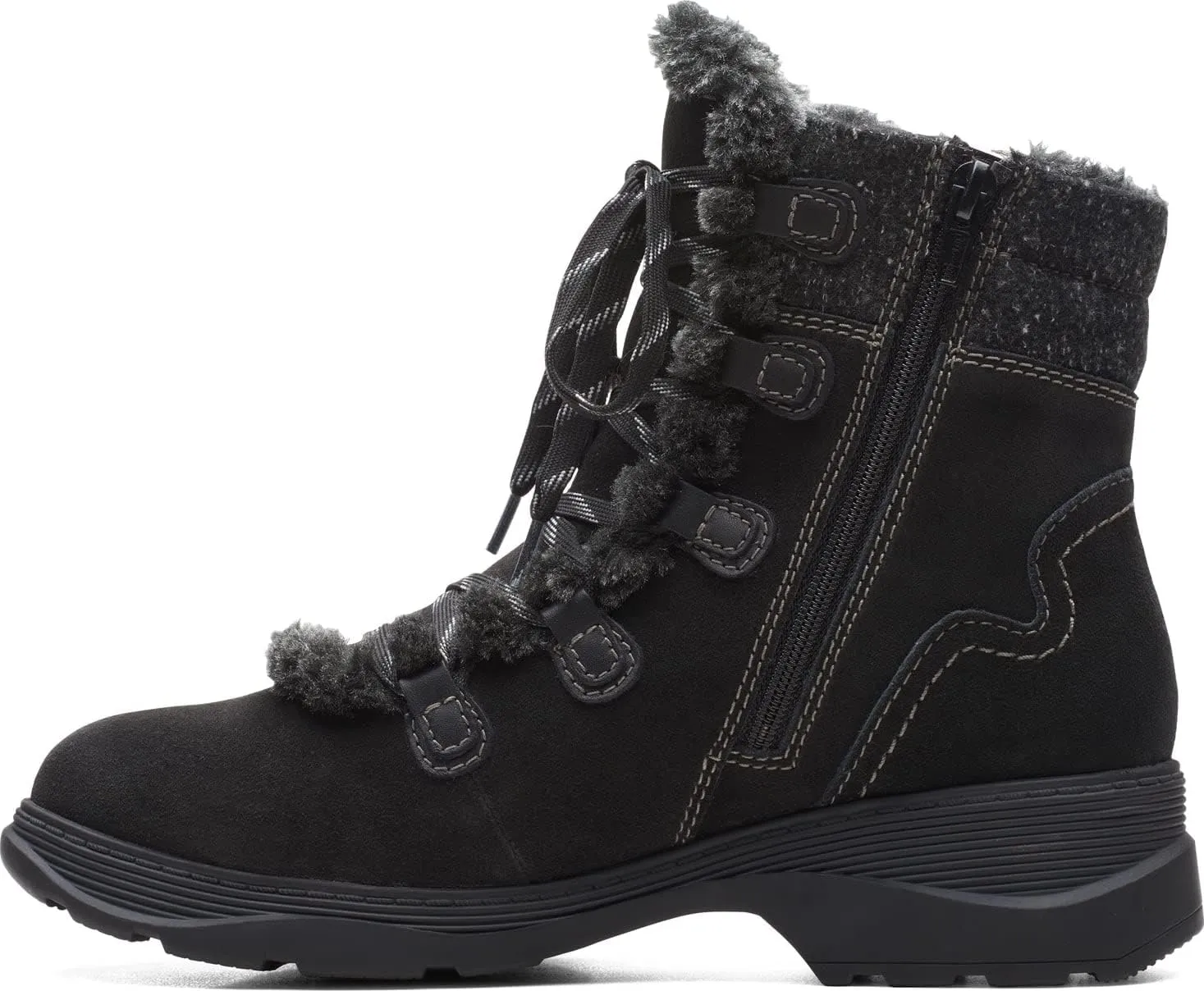 Clarks Women's Aveleigh Zip Warmlined Waterproof Fashion Boot