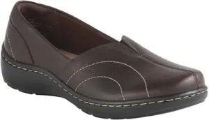 Clarks Women's Cora Meadow Loafer, Dark Brown, 12
