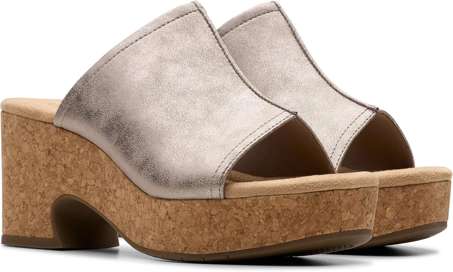 Clarks Women's Nerisa Vine Cork Wedge Sandal
