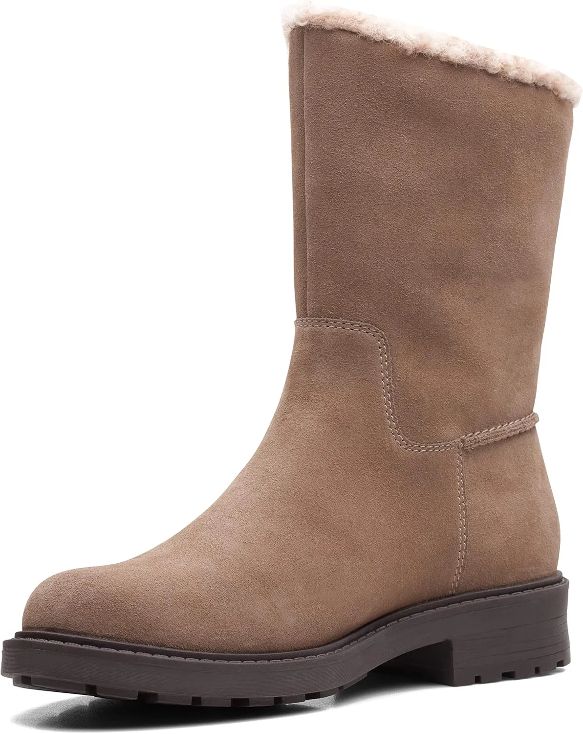 Clarks Women's Opal Zip Mid Calf Boot