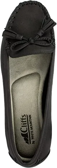 CLIFFS BY WHITE MOUNTAIN 'SAMANDA' Women's Loafer, Black - 5 M