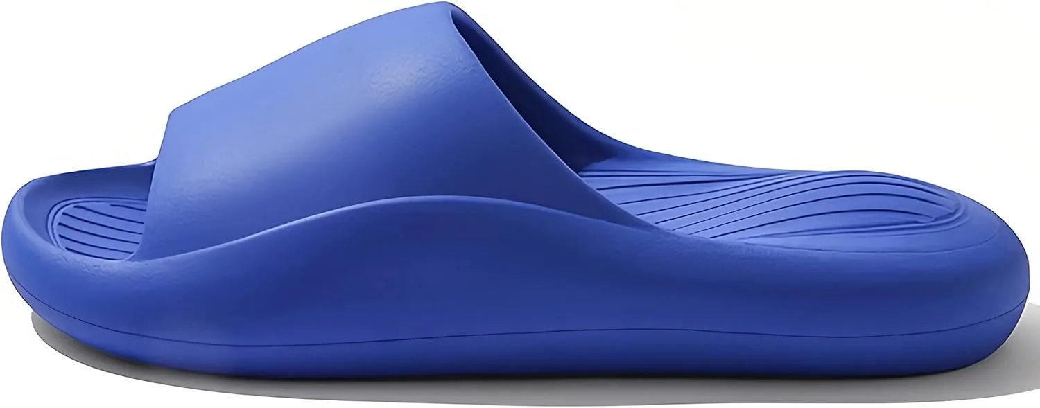 Cloud Pillow Comfy Slippers for Women and Men Thick Sole Cute Soft Cushion Platform Non-Slip Quick Drying Open Toe Home House Bathroom Bedroom Slides Lightweight EVA Sandals Indoor and Outdoor Shoes