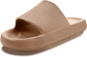 Cloud Slides For Women and Men,Pillow Slippers Bathroom Sandals,EVA Non Slip Thick Sole Platform Shoes