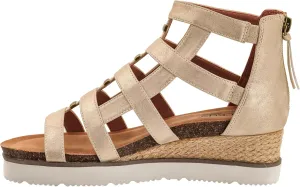 Corkys Footwear Hey Girl Women's Caged Animal Wedge Sandals - Featuring a 2-inch Heel, A Strappy Upper, Metal Accents, A Full Back Zip, and Comfortable Cushioned Insoles