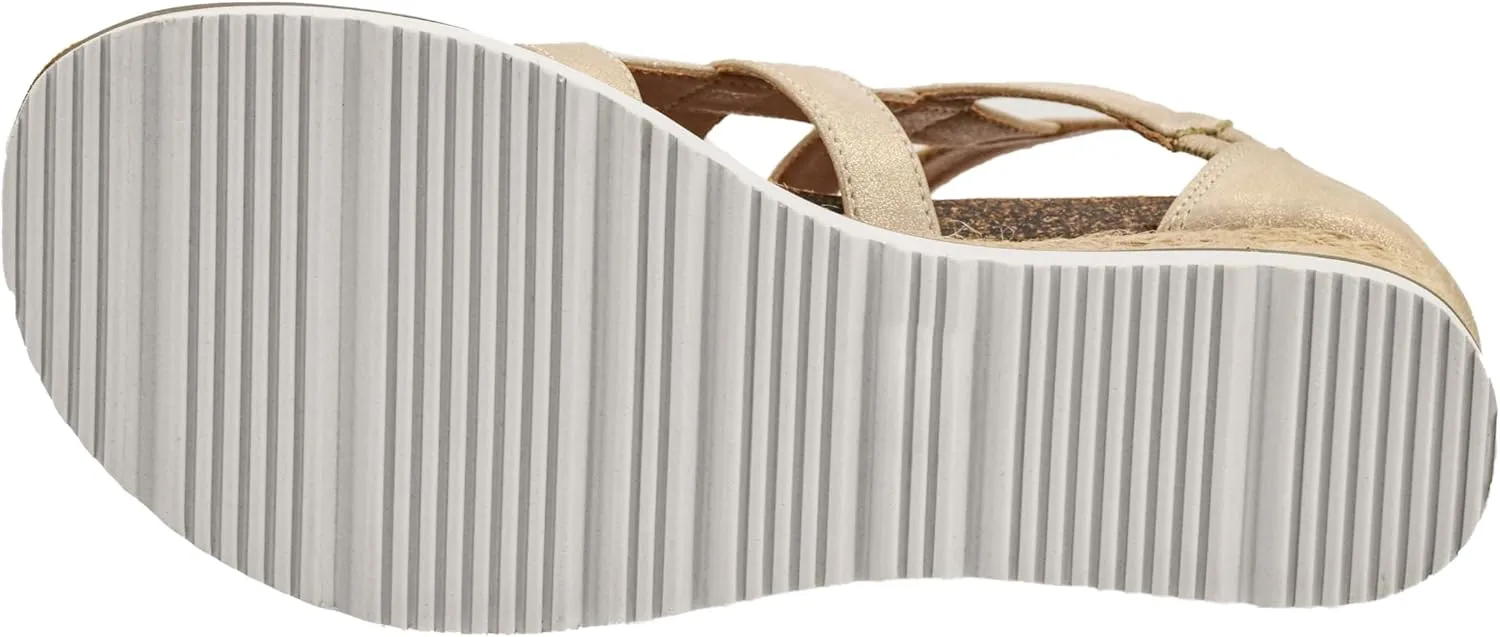 Corkys Footwear Hey Girl Women's Caged Animal Wedge Sandals - Featuring a 2-inch Heel, A Strappy Upper, Metal Accents, A Full Back Zip, and Comfortable Cushioned Insoles