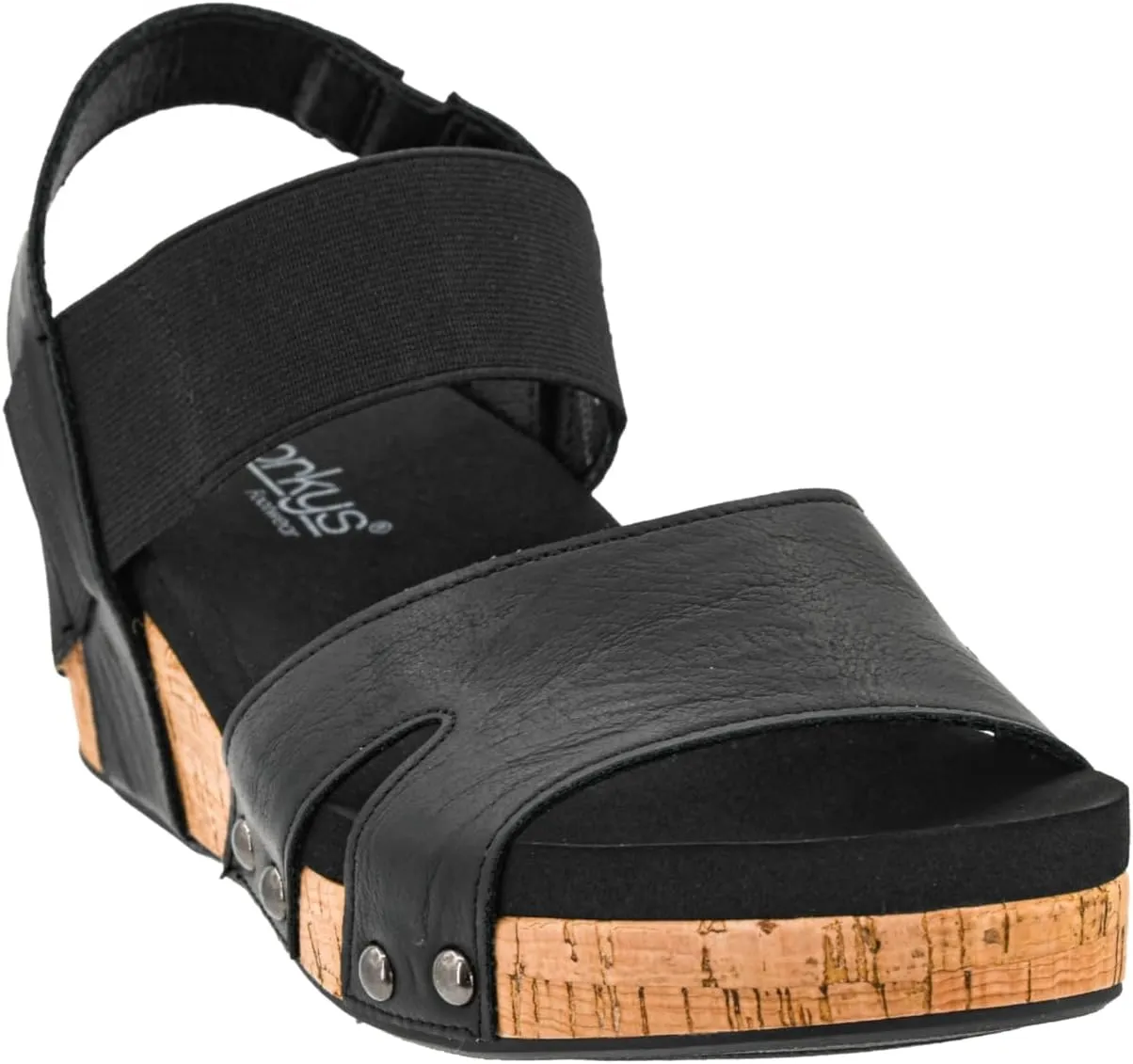Corkys Footwear Women's Better With Time 2-Inch Wedge - Timeless Wide Toe Strap With Cut Outs, Elastic Gore Strap Around Ankle, And EVA Insoles For All-Day Comfort