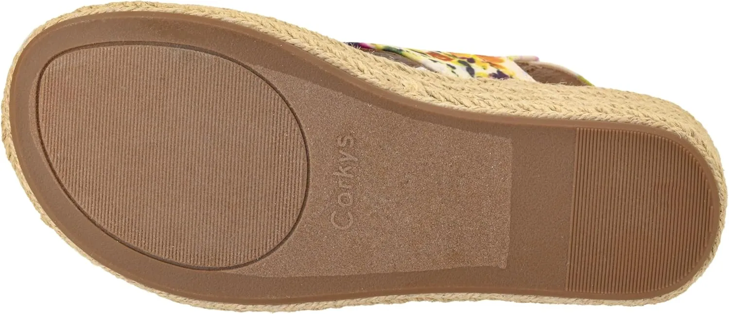 Corkys Footwear Womens Carley Wedges, Featuring Corkys EVA Foam Cushioned Insoles, A 2.5 Inch Heel, Lightweight For All Day Wear, And Hook And Loop Closure