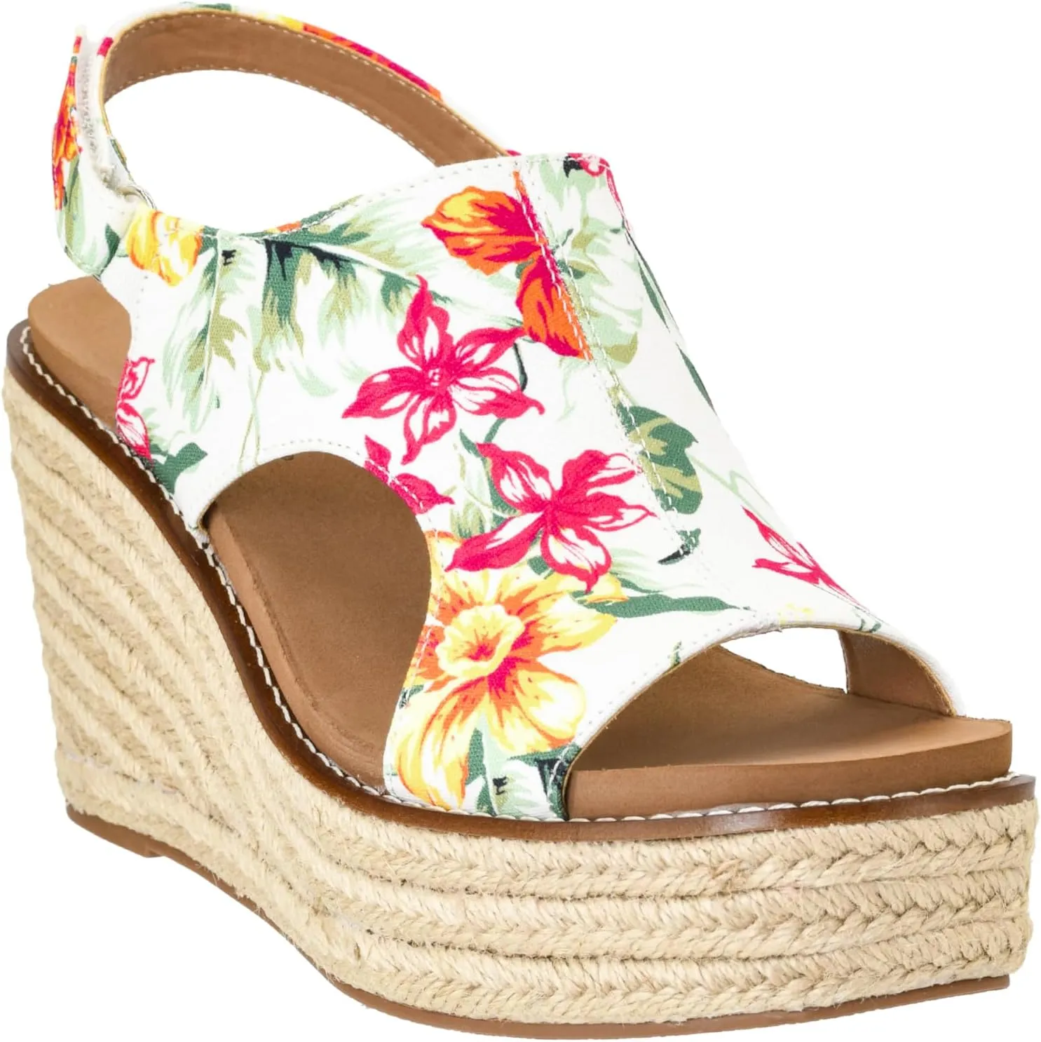 Corkys Footwear Women's Freddie Wedge Sandals with 3.75-Inch Heel and 2-inch Platform- Comfort-Enhancing EVA Insoles, and Stylish Jute Wrapped Bottom Design