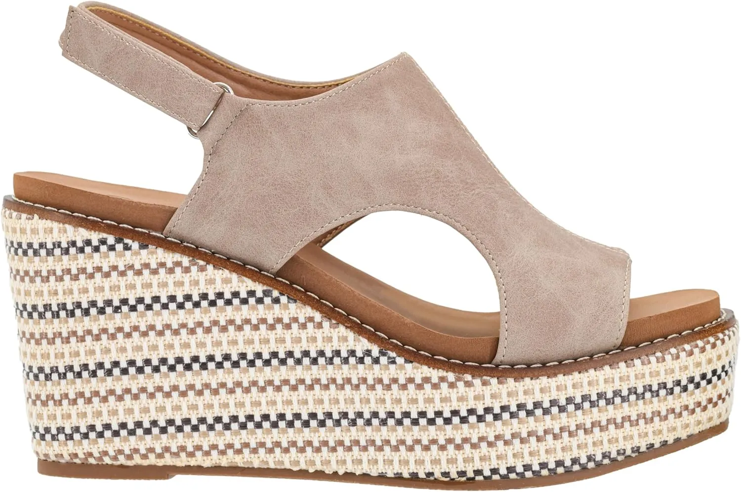 Corkys Footwear Women's Freddie Wedge Sandals with 3.75-Inch Heel and 2-inch Platform- Comfort-Enhancing EVA Insoles, and Stylish Jute Wrapped Bottom Design